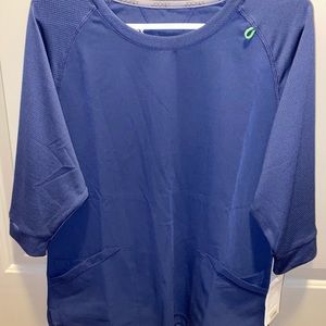 Jockey 3/4 sleeve length navy scrub top